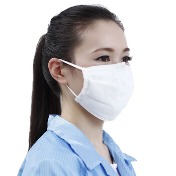 脱脂纱布口罩纯棉可清洗加厚男工业口罩女冬季透气防尘防雾霾白色 100