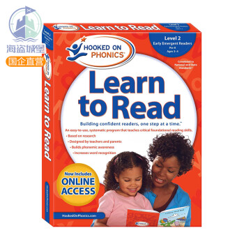 自然拼读法 迷上自然拼读系列学与读学前级L2新版Hooked on Phonics Learn to Read Pre-K Level 2 带DVD光盘