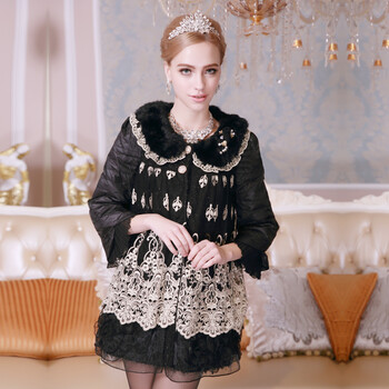 木帛<em>外套女装</em>春秋<em>羽绒服</em>正品清仓韩版淑女蕾丝