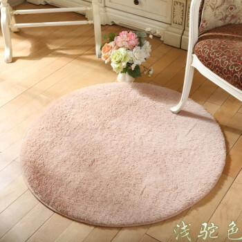 
                                        博晓  特价北欧宜家圆形印花地毯抽象简约现在地中海床边毯可水洗 三角 圆形直径160cm                