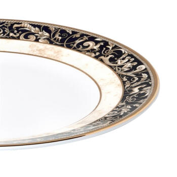 Wedgwood Cornucopia  丰饶之角黑边20cm平盘单只装