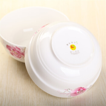 
                                        
                                                            万毅陶瓷餐具 陶瓷汤碗套装(6英寸)家用面碗中式餐具陶瓷护边碗(2只装) 欣欣向荣                