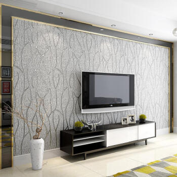 品质卧室客保无纺布壁背景墙纸环雕电视浮墙纸厅条纹壁纸现代简欧风格