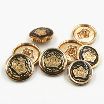 
                                        迈利达  金属皇冠点油钮扣 休闲西服纽扣 大衣风衣扣子 25mm(1颗)                
