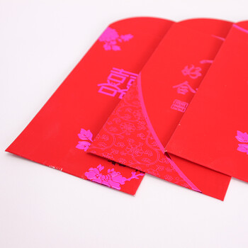 诺琪 新年婚庆高档创意红包利是封 贺岁千元百元压岁带香味6个装 节庆饰品 烫图案6个/图案随机发