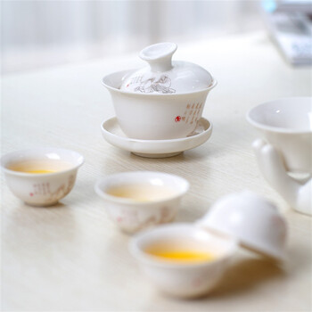 松峰茶具套装功夫茶具 陶瓷茶壶套装14件套陶瓷功夫茶具 茶圣