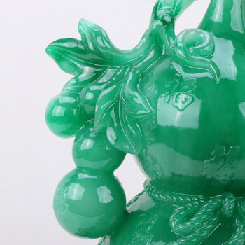 华庭丽娜 百福临门工艺品 葫芦摆件金蟾开业乔迁工艺礼品 家居装饰品 YL百福临门玉色