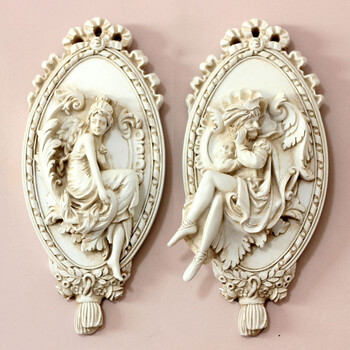 
                                                            欣润 立体壁挂欧式创意天使墙壁饰家居客厅装饰品 挂件树脂画客厅墙面罗密欧装饰画朱丽叶 大号 罗密欧 朱丽叶 一对 高55CM                