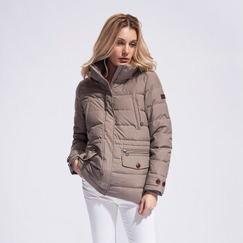 aigle 艾高 女士防风透气白鹅绒羽绒服 florence 813775062 浅菌灰色