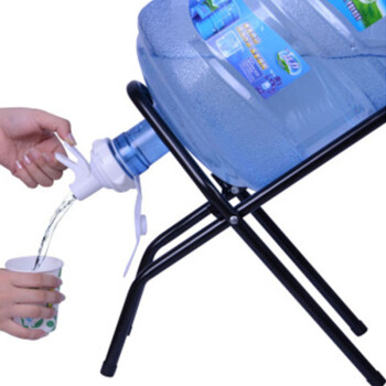 
                                        矿泉水桶大桶水饮水机抽水器纯净水桶装水压水器支架子水嘴饮水机龙头 台式钢架+水嘴                