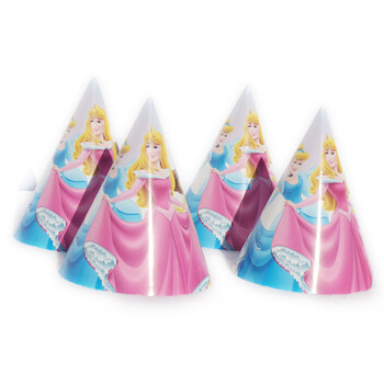 孩派HighParty生日派对用品//生日帽子//生日装扮/迪士尼公主圆锥帽1个