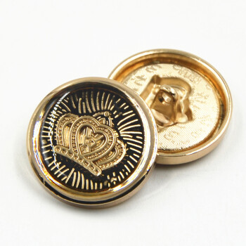 
                                        迈利达  金属皇冠点油钮扣 休闲西服纽扣 大衣风衣扣子 25mm(1颗)                