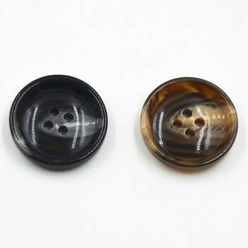 
                                                            迈利达树脂花纹纽扣 风衣外套大衣纽扣扣子 黑色 15mm(4颗)                