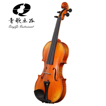 青歌乐器QV505 大师亲制时尚平光小提琴全手
