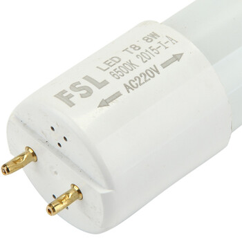 
                                        
                                        佛山照明（FSL）LED灯管T8双端0.6米8w白光日光色6500K 25支装                
