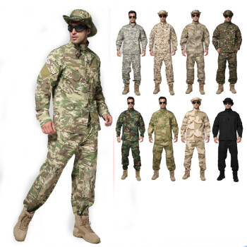 户外迷彩服套装男作训服特战服cs伪装 特种兵野战套装