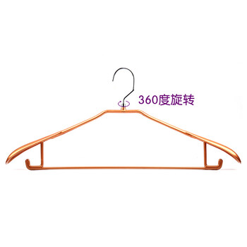 九月红旋转扁钩衣架 浸塑宽肩无痕大衣架衣挂 浸塑防滑衣撑晾晒衣柜衣架子 JD1105 柠檬黄色 10支