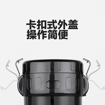 leidfor雷德夫双层不锈钢真空保温饭盒三层学生上班族保温桶保温餐盒提锅2L 钢本色 2.0L