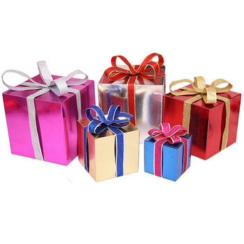 纳丽雅(naliya) 大号礼物盒子小礼品盒子长方形圣诞礼盒堆头正方形