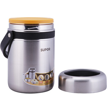 苏泊尔(SUPOR)1.5L不锈钢双层保温饭盒保温桶汤粥桶学生便当盒保温提锅KF15A1