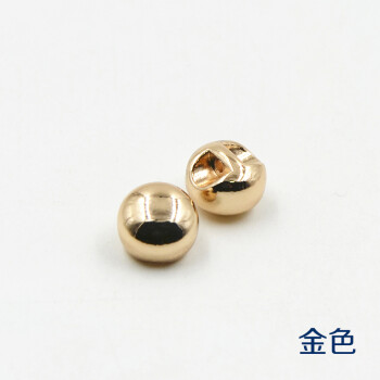 
                                        迈利达  金属球面衬衣钮扣女士男装百搭衬衫纽扣扣子 J71金色(2颗)                