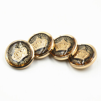 
                                        迈利达  金属皇冠点油钮扣 休闲西服纽扣 大衣风衣扣子 25mm(1颗)                