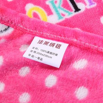 锦岚家纺 毯子毛毯超柔亲肤卡通法兰绒毛毯午休毯 保暖床单毯 公主日记 120*200cm