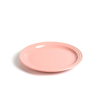 法国 Le Creuset 酷彩 炻瓷类 圆形盘 18厘米 马卡龙粉