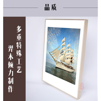 羿木艺品客厅装饰画有框画电表箱装饰现代简约餐厅壁画沙发背景墙画酒店挂画咖啡厅画多图可选 创意海景 40*60黑色外框