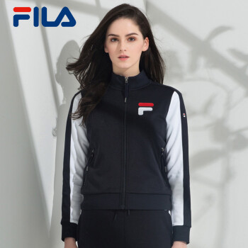 fila(斐乐) 春季新款女装logo时尚运动夹克外套女 传奇蓝-nv m