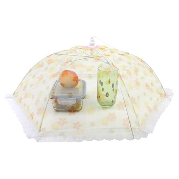 Homix 缤纷夏日折叠印花食物饭菜防蝇罩 饭罩 防尘罩 四色随机