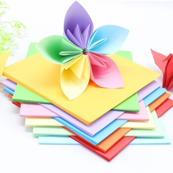 物有物语 折纸 糖果色正方形卡纸10色折纸材料儿童手工纸材料 520张