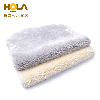 HOLA特力和乐 珠光细纤维踏垫 门厅进门吸水地垫 门垫原特力屋 紫色 500MMx800MM