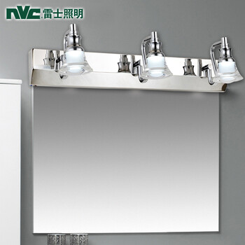 雷士照明NVC LED镜前灯卫生间灯浴室灯 镜柜灯具EMB9003 长480mm防水防雾LED6W白光3头