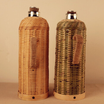 国民竹编暖水瓶家用复古老式热水瓶玻璃内胆保温水壶热水瓶壳暖壶 3.