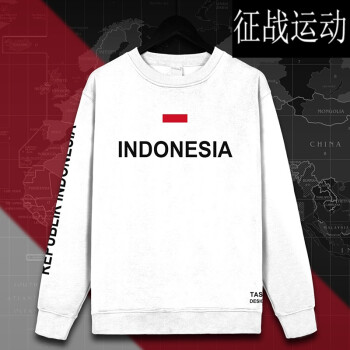 aotu印度尼西亚indonesia 印尼国家队秋冬加绒情侣卫衣男连帽宽松套头