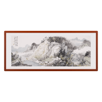 琅柜坊(langguifang) 中式装饰画客厅山水画壁画沙发背景墙挂画手绘