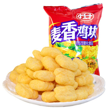 小王子麦香鸡块辣子鸡味好吃的休闲膨化办公室零食品108g