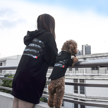狗狗衣服秋冬泰迪衣服比熊金毛情侣装带帽卫衣主人宠物子装 宠物款