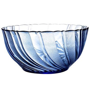 多莱斯 DURALEX2003B法国原装进口钢化玻璃浅蓝色沙拉碗2600ml