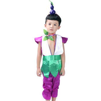 葫芦娃演出服 幼儿卡通衣服环保服装六一儿童节表演服