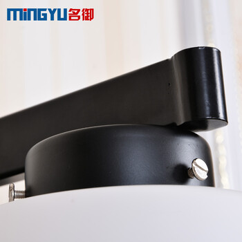 名御简约LED铁艺壁灯 美式乡村客厅过道楼梯间书房卧室墙壁灯具 单头(暖白光LED)