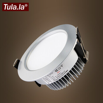图拉 LED筒灯射灯3W5W天花灯开孔8CM-14CM7430 3w暖白光