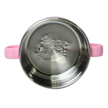 乐扣乐扣 Hello Kitty 不锈钢双耳隔热饭碗 儿童卡通汤碗 LKT475 粉色 180ml
