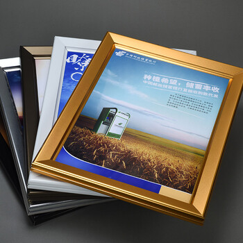 岱岳 铝合金海报框 开启式海报框 写真广告画框架 铝合金相框定做 亮银 60x90CM