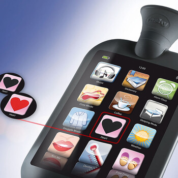 德国进口fashy热水袋 iphone图案 暖手宝 感温变色2.0L 6229 灰色 2.0L