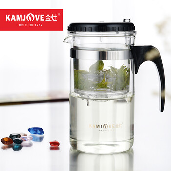 
                                        
                                                            金灶（KAMJOVE）玻璃茶壶 按压式飘逸杯 过滤茶水壶泡茶杯耐热玻璃茶具 茶水分离杯泡茶器泡茶壶 TP-160/500毫升                
