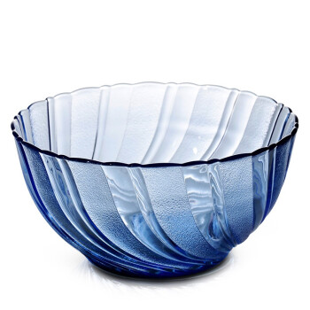 多莱斯 DURALEX2003B法国原装进口钢化玻璃浅蓝色沙拉碗2600ml