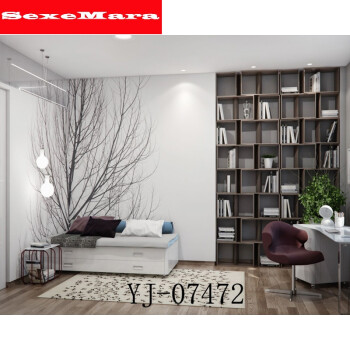 sevemara主播背景布2018直播间背景墙卧室客厅涂鸦3d背景布 灰色 以图