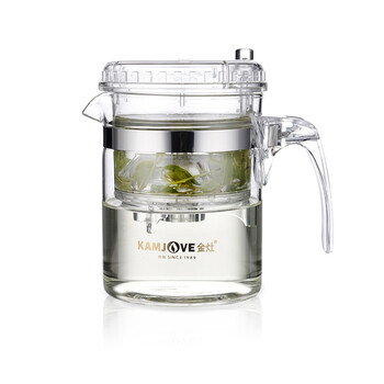 
                                        
                                                            金灶（KAMJOVE）玻璃茶壶 按压式飘逸杯 过滤茶水壶泡茶杯耐热玻璃茶具 茶水分离杯泡茶器泡茶壶 TP-160/500毫升                